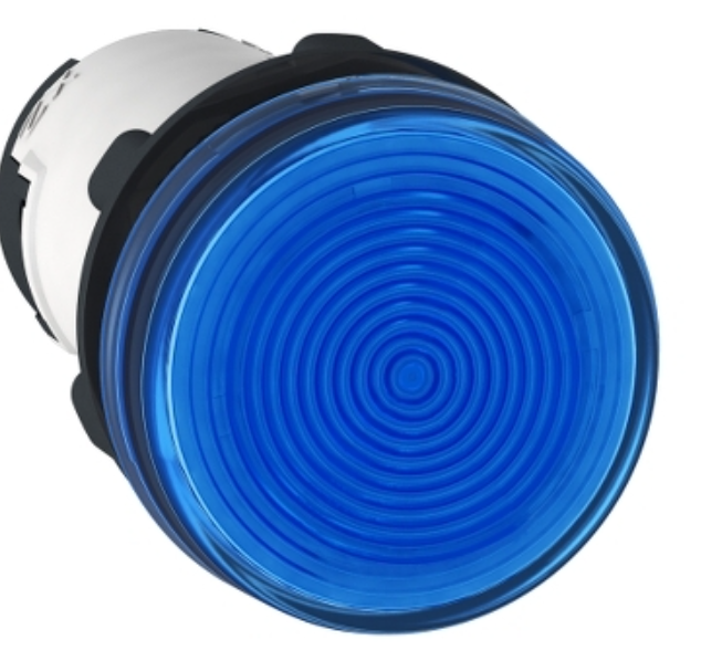 Luz Piloto LED Marca Schneider Electric Serie Harmony XB7; Color Azul Diametro 22mm Bobina 110VAC