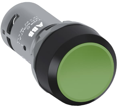 Pulsador Marca ABB Serie CP2; Color  Verde No Iluminado Sostenido Diametro 22mm Contacto NO 1 Contacto NC 1