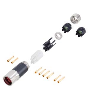 Conector de Alimentación Marca Siemens Serie MOTION-CONNECT ; Polos 6 Conector Tipo M23          