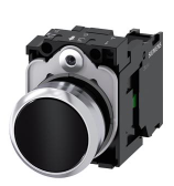 Pulsador Marca Siemens Serie SIRIUS ACT; Negro No Iluminado Momentaneo Diametro 22mm Contacto NO 1