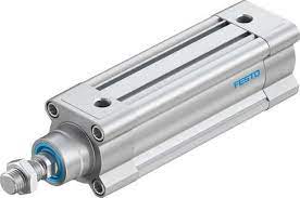 Cilindro Neumatico Normalizado Marca FESTO Serie DSBC; Diámetro Piston 50mm Rango Presion 0.4- 12bar /58- 174Psi Carrera 100mm Rosca del Vástago  M16x1.5 Acción Doble Efecto        