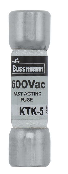 5 AMP BLACK FAST-ACTING SUPPLEMENTAL FUSE 600 VAC