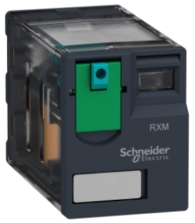 Relé Marca Schneider Electric Serie RXM; Amperaje 6A Bobina 24VDC Contactos NO 4 Contactos NC 4