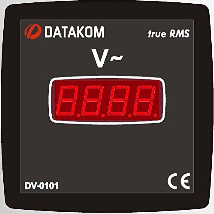 Medidor Voltimetro Digital Marca DATAKOM Serie DV; Medidas 96x96mm Fase 1              