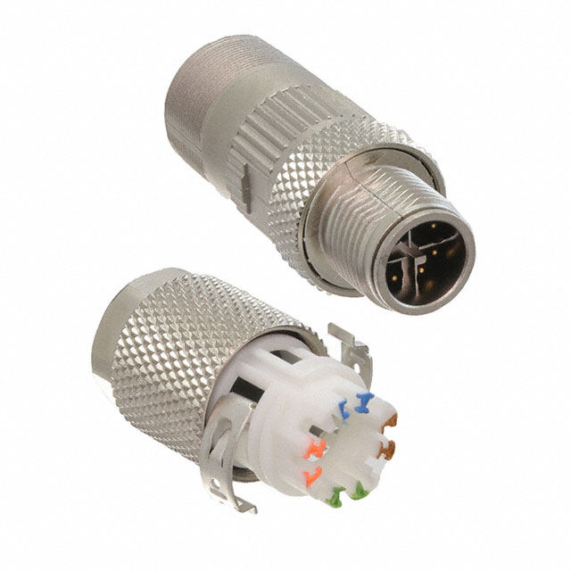 Conector de Red Ethernet Marca METZ Serie MNF; Tipo M12-8                