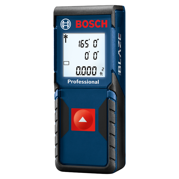 Medidor de Distancia Láser con display Marca BOSCH Serie GLM; Rango 165ft / 50M                