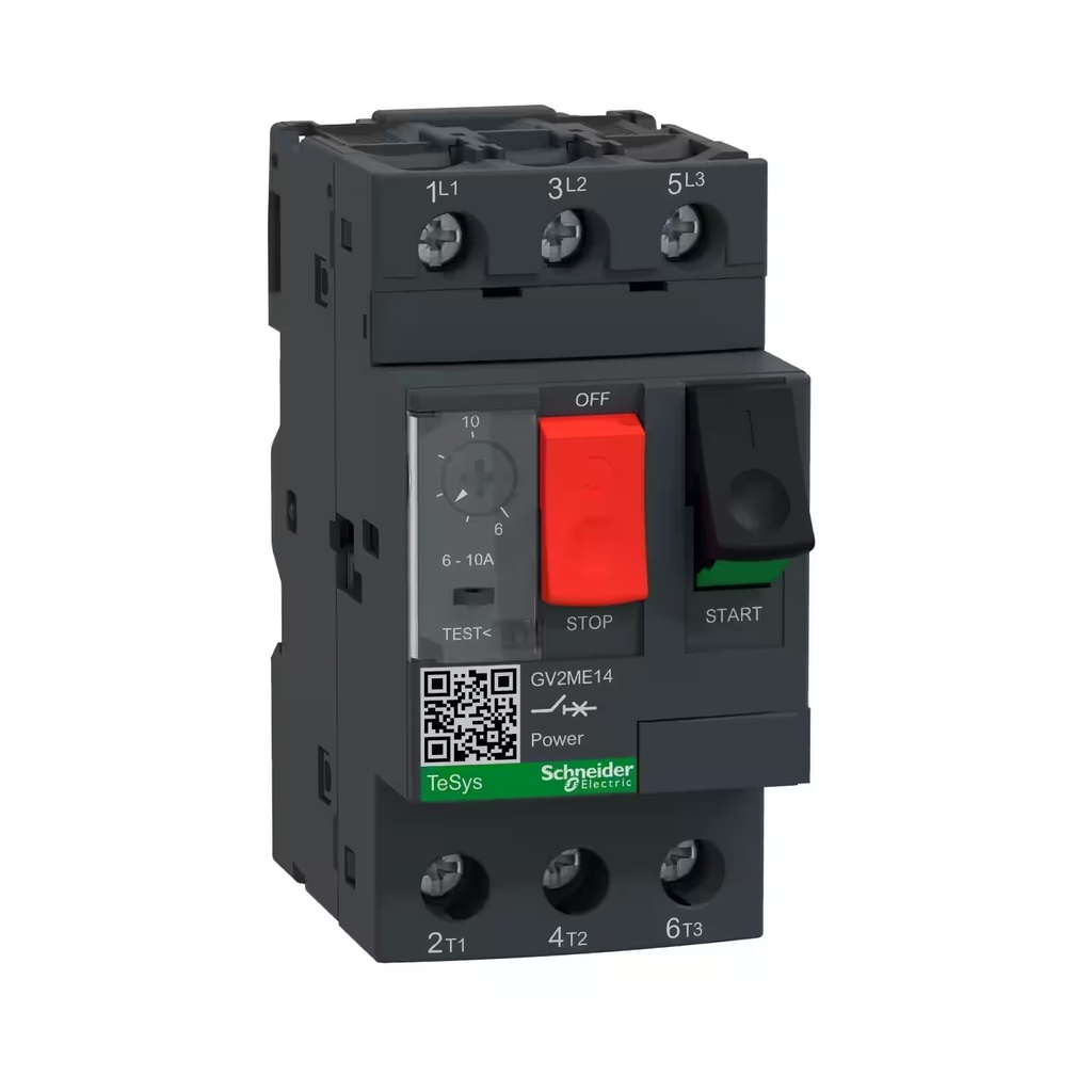 Guardamotor Marca Schneider Electric Serie GV2; Amperaje 6-10A Polos 3 