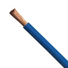 Cable Flexible (H07Z1-K) Marca MIGUELEZ Serie 204; Monofilar 1x 10AWG / 6mm Color AZUL Rollo x 100m            