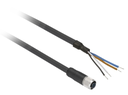 Cable de Sensor Marca Schneider Electric Serie XZCP; Conector Tipo M12-F Longitud (M) 5M Pines 4 