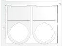 Identificadores /  Codificadores p/ Dispositivos Marca Weidmüller Serie SM ; Tamaño 53.75x27 mm           