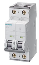 5SY4202-7 Minibreaker marca Siemens 400 V 10kA, 2-pole, C, 2A, D=70 mm