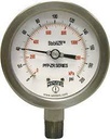 GAUGE PFP-ZR - PREMIUM SS STABILIZR(TM) 2.5" DIAL 0-100 PSI/KPA 1/4"BOTTOM