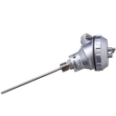 Sensor de temperatura - Termopar con Cabezote forma J Marca JUMO Serie 901030; Tipo Termocupla J Longitud 10in / 250mm Diametro D 6mm Conexion rosca G1/2          