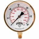 GAUGE P1S 100 SERIES GAUGE 3.5" DIAL 1/4" NPT BTM 0/300 PSI/KPA