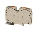 WEIDMULLER , Bornera de paso , PUSH IN, 35 mm², 1000 V, 125 A, Beige, PUSH IN, 35 mm², 1000 V, 125 A, dark beige 12AWG-2AWG